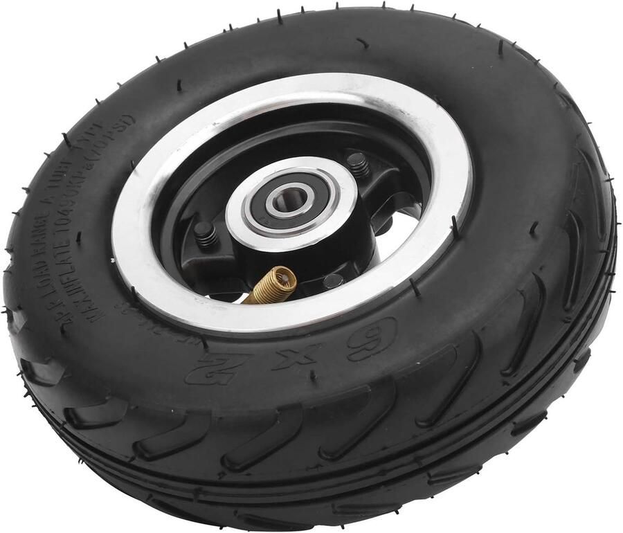 Pneumatische Wiel 160mm 6.3in Schokabsorptie Rubber Opblaasbare Luchtband Tough Anti-slijtage Luchtband Lucht Voor Elektrische Scooter