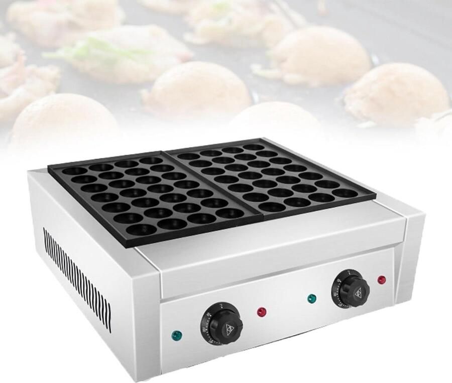 Poffertjesapparaat Mini Pancake Maker Zoete Gebakjes Maken Instelbare Temperatuur 52D x 30W x 20H cm