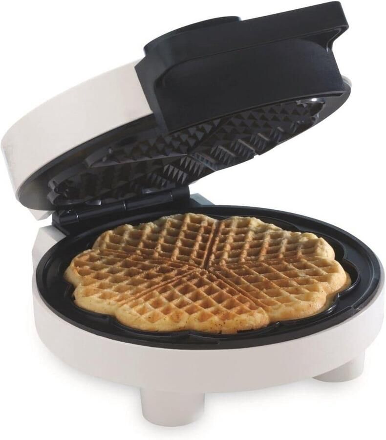 Poffertjesmaker Zwart 5 Wafels Met Temperatuurinstelling Voor Gezinnen