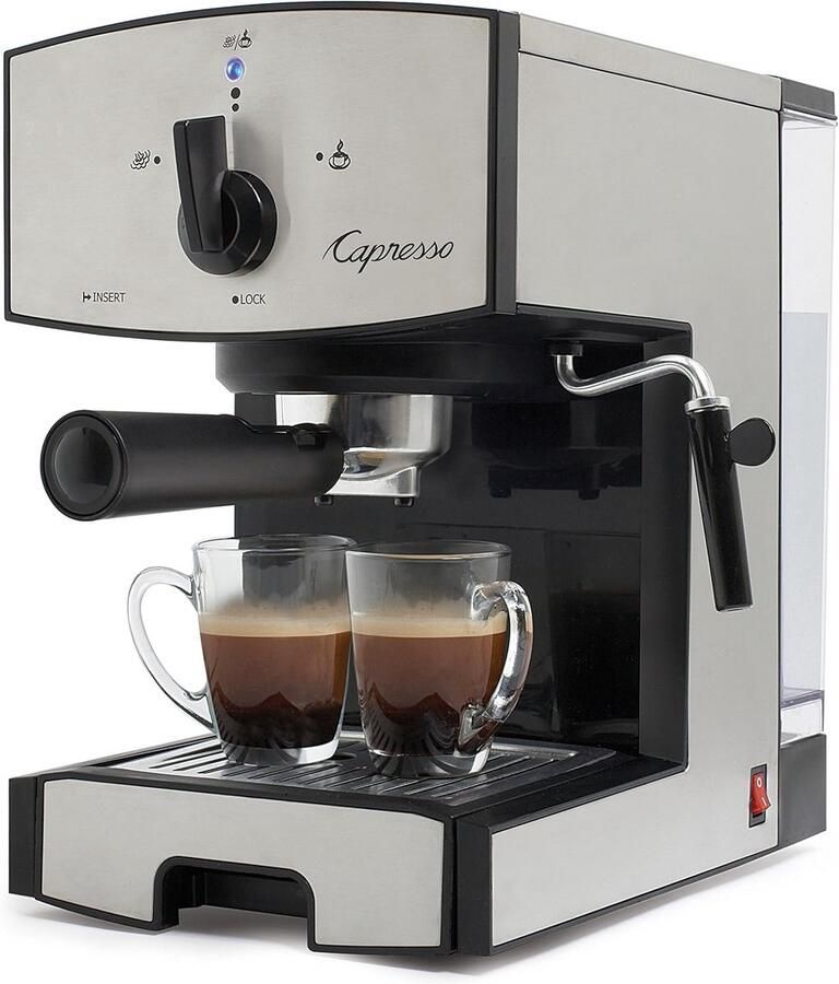 Pomp Espressomachine met RVS Thermoblok voor Espresso en Cappuccino