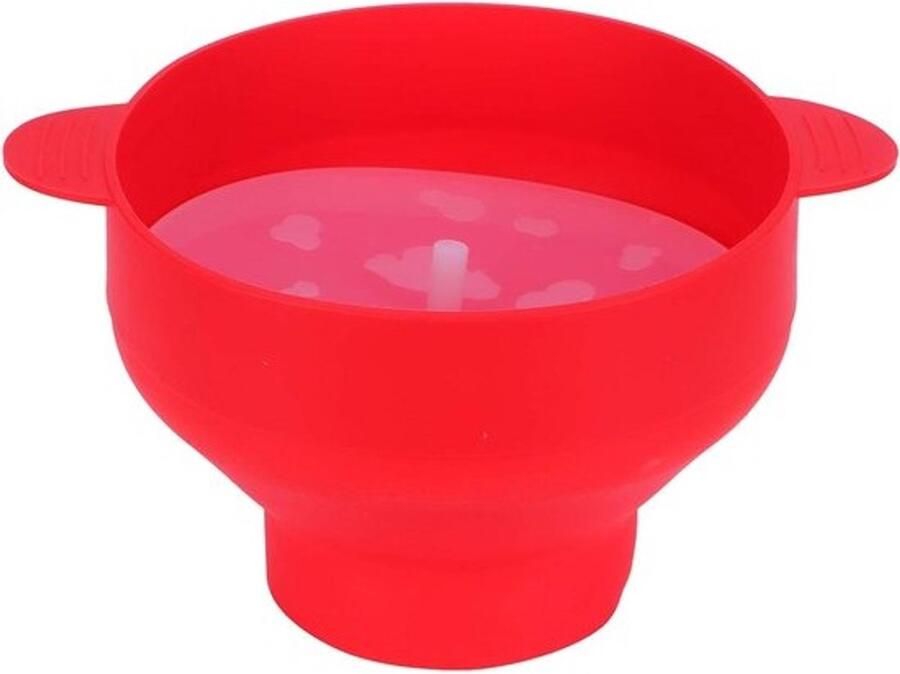 Popcorn Emmer Magnetron Popper Filmavond Thuis Opvouwbaar Ontwerp 26 x 14 cm Rood