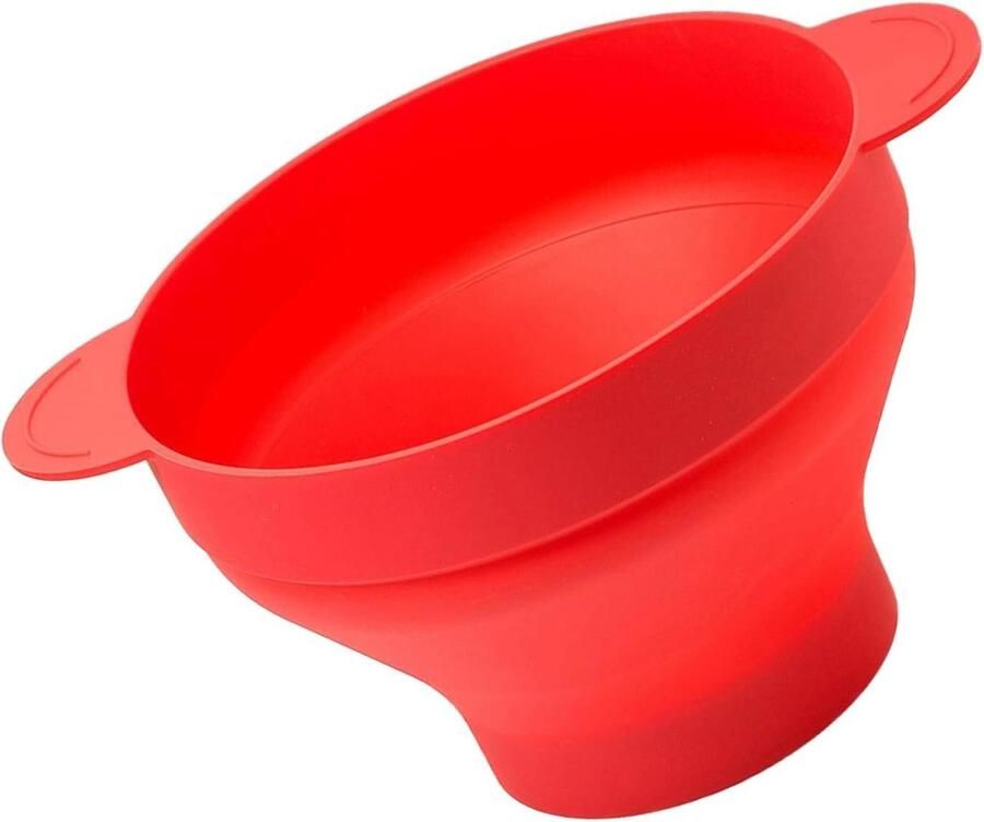 Popcorn Emmer Popcorn Bak Filmavond Snacks Opvouwbaar Ontwerp 24x20x5 cm Rood