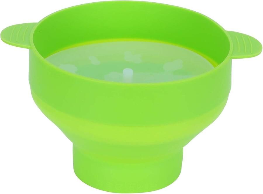 Popcorn Emmer Popcorn Maker Thuis Filmavond Opvouwbaar Siliconen 26 cm Groen