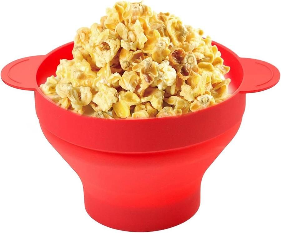 Popcorn Emmer Popcorn Schaaltje Thuis Bioscoop Opvouwbaar Ontwerp 24 x 20 cm Rood