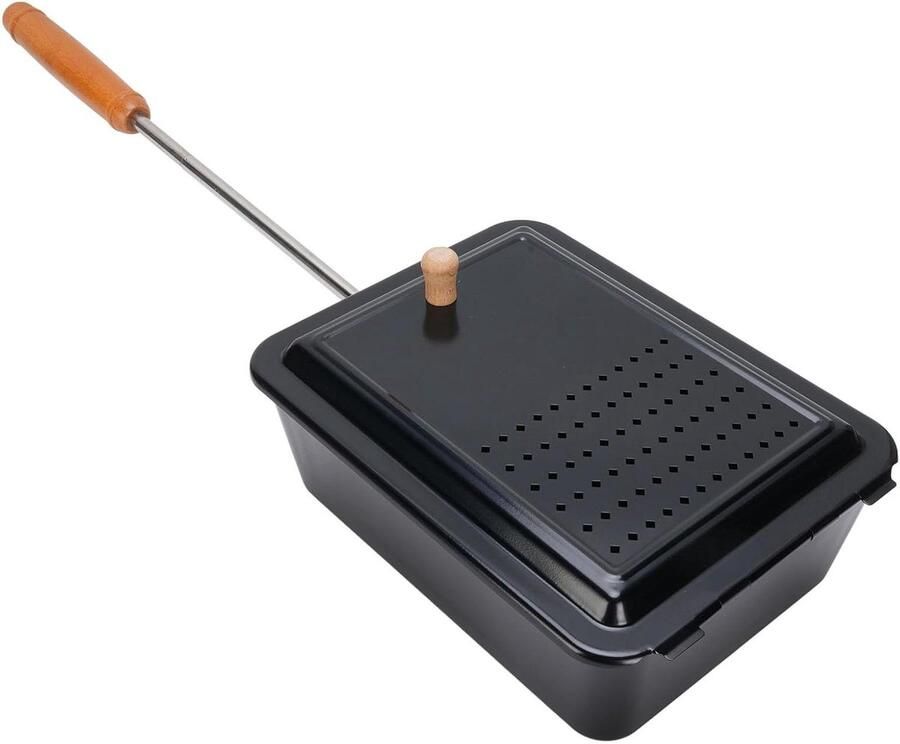 Popcorn Grill Lade Popcorn Pan Snacks Maken Gelijkmatige Verwarming Niet gespecificeerd Zwart