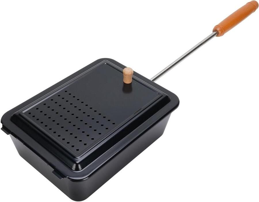 Popcorn Grilllade Popcorn Pan Snacks Maken Zelfs Warmteverdeling Niet gespecificeerd Zwart