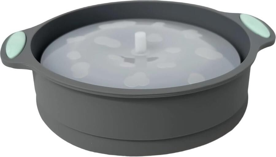 Magnetron Popcorn Maker Popcorn Kom Film Avond Snack Opvouwbaar Siliconen Ontwerp 24.8 x 20.6 cm Grijs