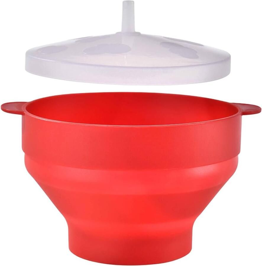 Popcorn Kom Magnetron Kom Snelle Snack Opvouwbaar Ontwerp 12.5x8.5cm Veelkleurig