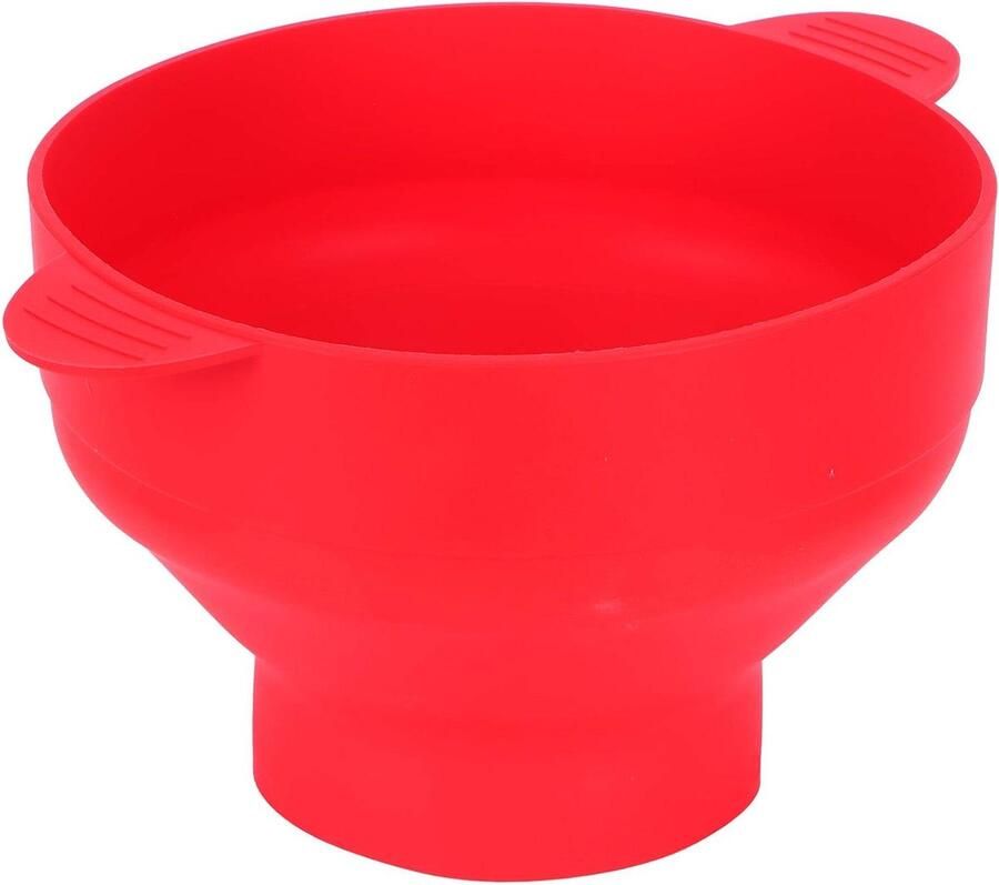Popcorn Kom Popcorn Emmer Thuis Film Kijken Opvouwbaar Siliconen 26x14cm Rood