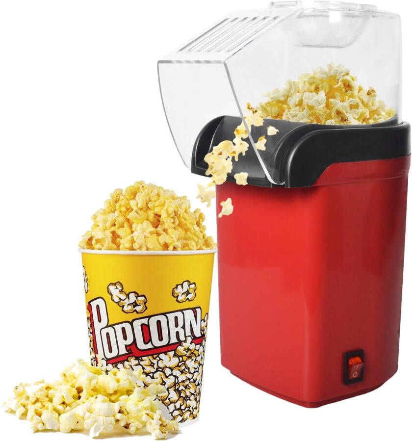 Popcorn Machine 1200W Mini Popcorn Machine for Home Simple and Healthy Small Oil Including Popcorn Corn Perfect for Sweet Popcorn Corn Measuring Spoon for Home Videos and Christmas Parties