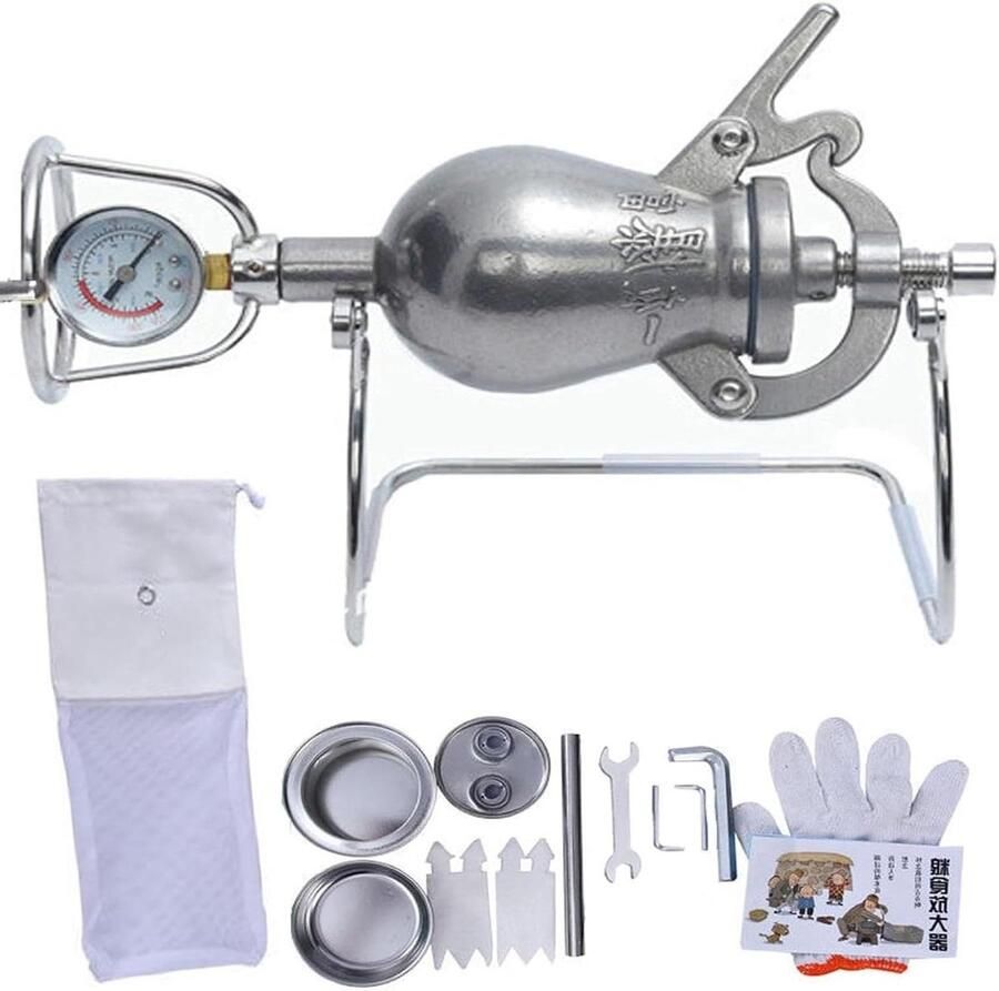 Popcorn Machine Hand Maïs Maker Verse Popcorn Maken Traditioneel Ontwerp 230ml Zilver