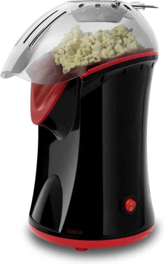 Popcorn Machine Popcorn Maker Antiaanbaklaag Doseerlepe l- Oververhittingsbeveiliging 1200W Zwart