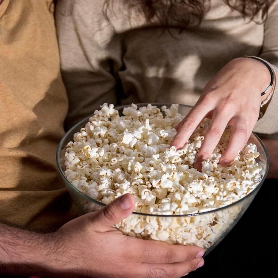 Popcorn Machine Popcorn Maker Antiaanbaklaag Doseerlepe l- Oververhittingsbeveiliging 1200W Zwart