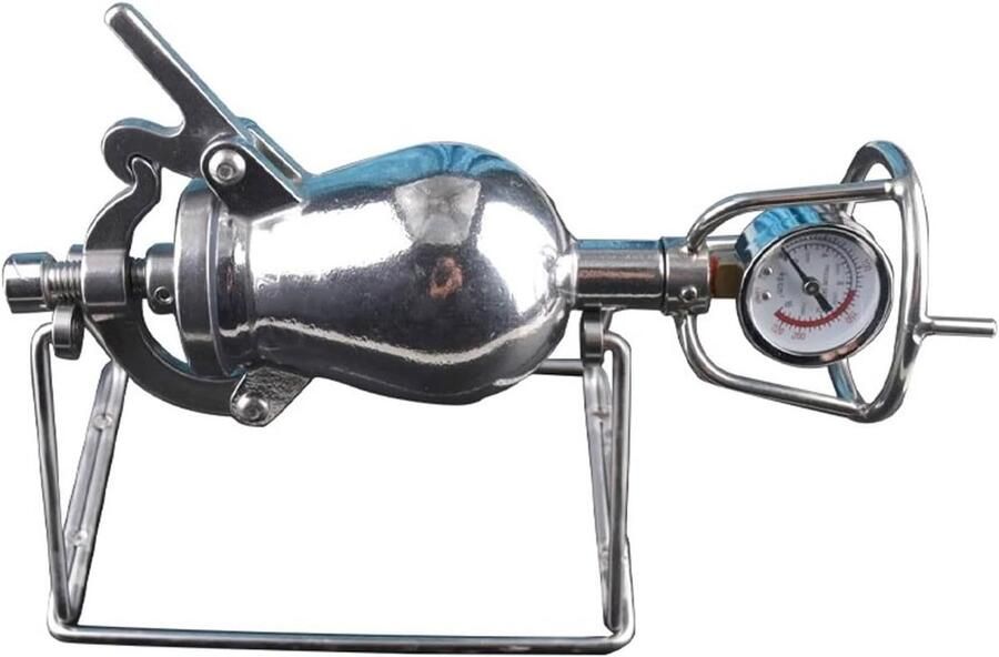 Popcorn Machine Popcorn Maker Hand Thuisgebruik Roestvrij Staal 100ml Zilver