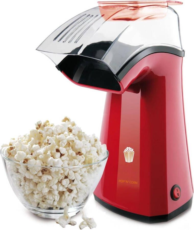 Popcorn machine Popcorn Popcornmakers Popcornmachine 1100W Zonder olie of boter Perfect voor een feestje!