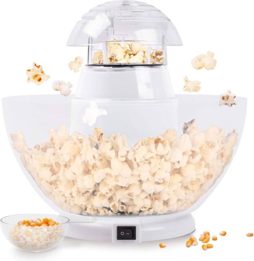 Popcorn machine Popcorn Popcornmakers Popcornmachine 1200W Zonder olie of boter Perfect voor een feestje!