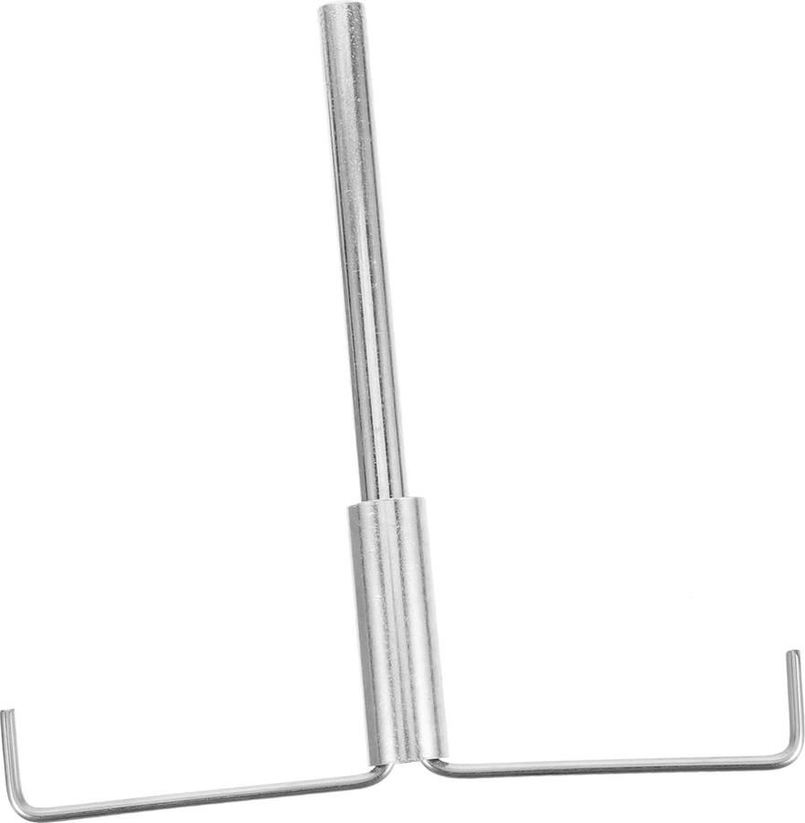 Popcorn Machine Roerstaaf Mixer Accessoire Popcorn Maken Versterkt Roestvrij Staal 15.5 x 2.5 cm Zilverkleurig
