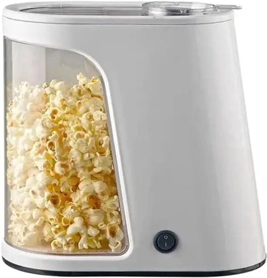 Popcorn Machine Snack Maker Films Kijken Snelle Bereiding Compact Formaat Wit