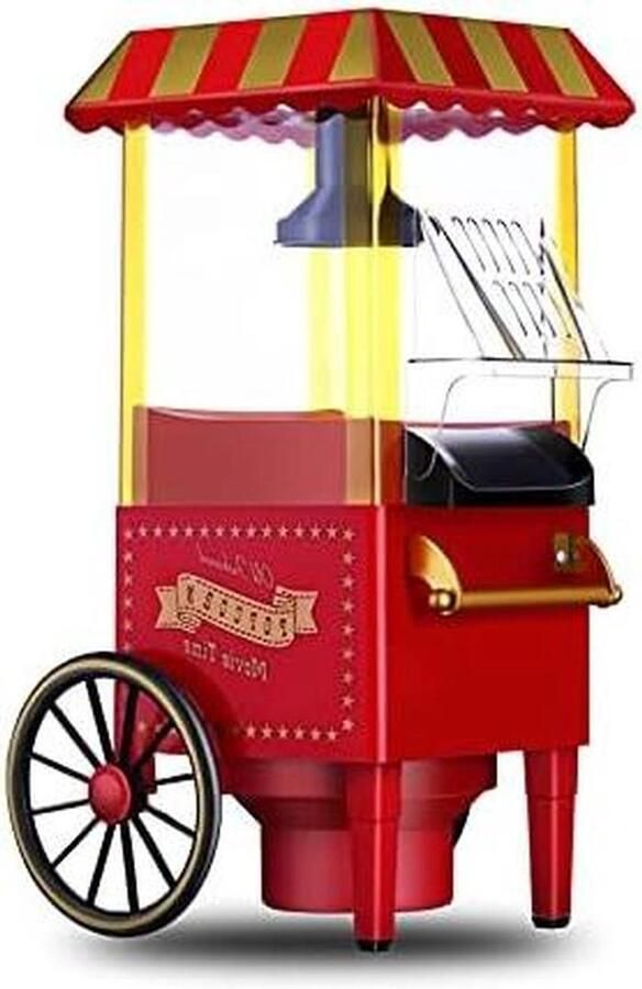 Popcorn Machine Snack Maker Thuis Filmavond Compact Ontwerp Kleine Kar Rood