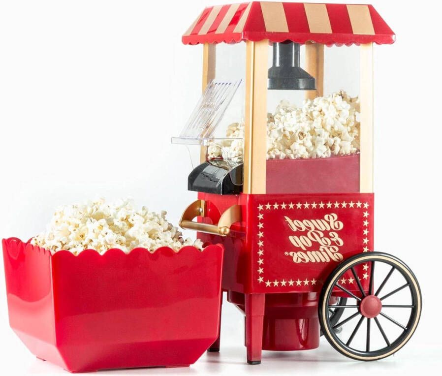 Popcorn machine Sweet Pop Times bereidt snel en eenvoudig heerlijke popcorn compact en elegant design ideaal voor feestjes en evenementen
