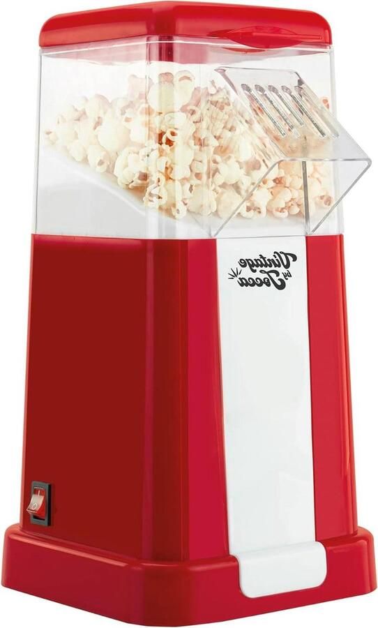 Popcorn Maker Hete Lucht Popper Snacks Maken Vetvrije Popcorn 1200W Vermogen Rood