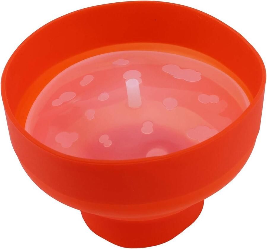 Popcorn Maker Magnetron Emmer Zelf Popcorn Maken Opvouwbaar Siliconen Ontwerp Rood