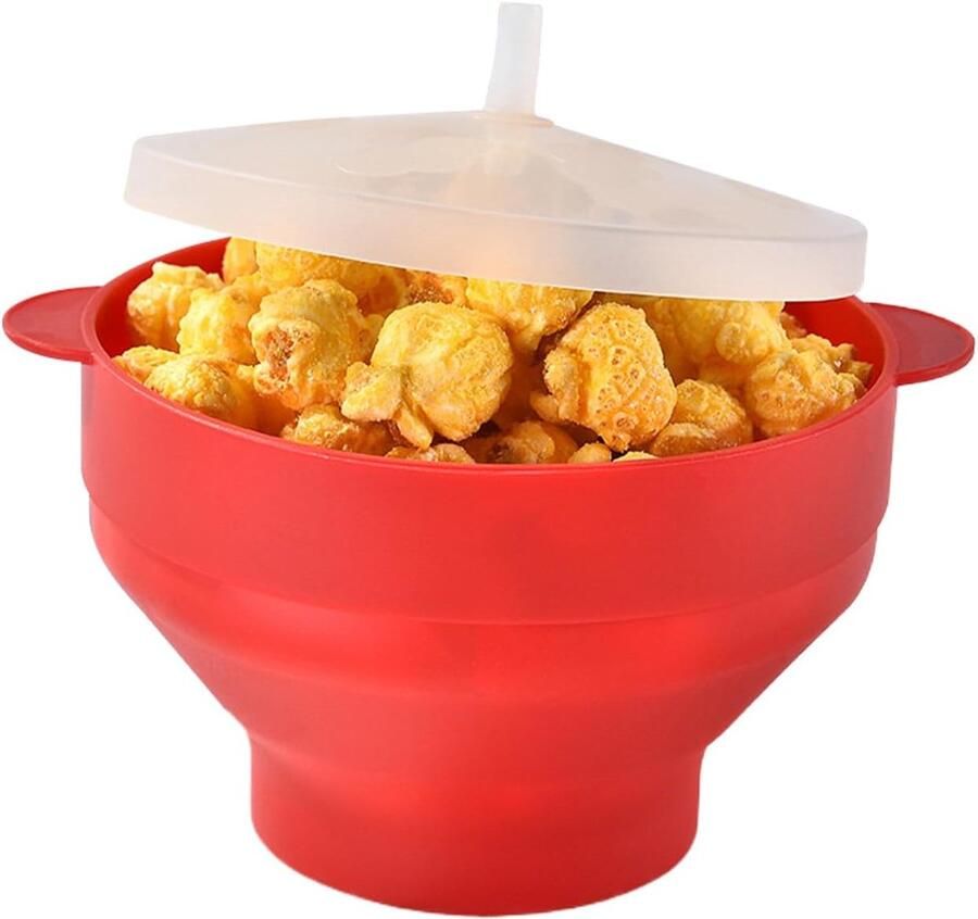 Popcorn Maker Magnetron Kom Snack Maken Inklapbaar Ontwerp 12.5x8.5cm Multicolor