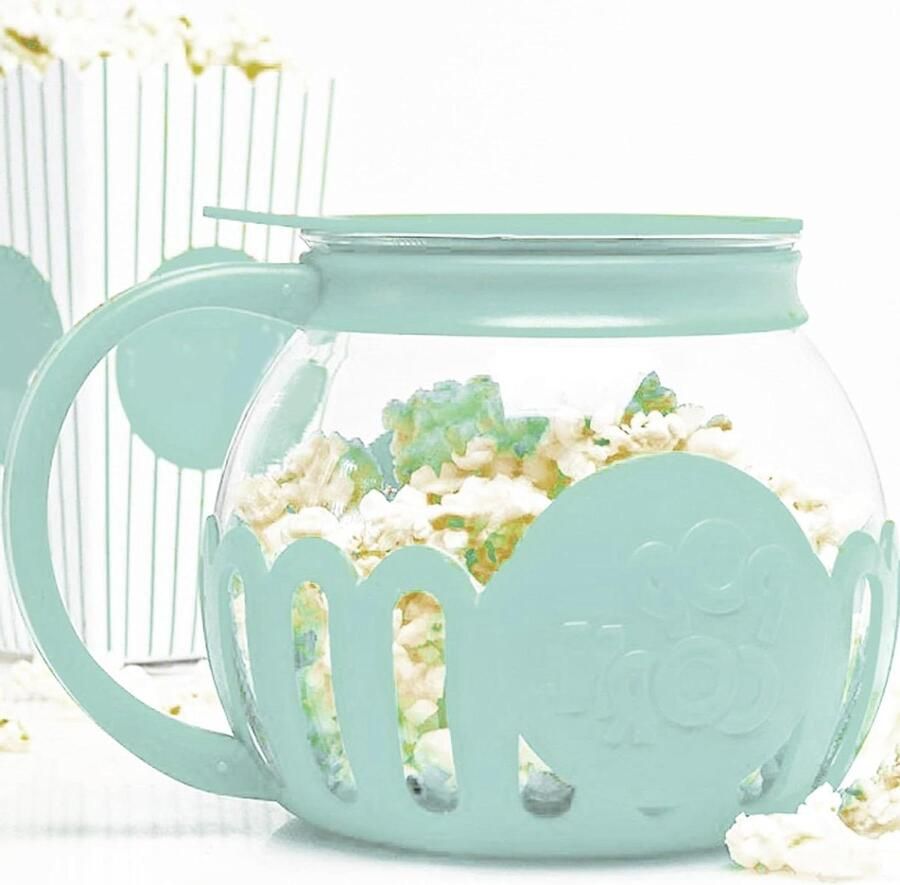 Popcorn Maker Magnetron Popcorn Snacks Maken Hittebestendig Glas 2.13 Liter Blauw
