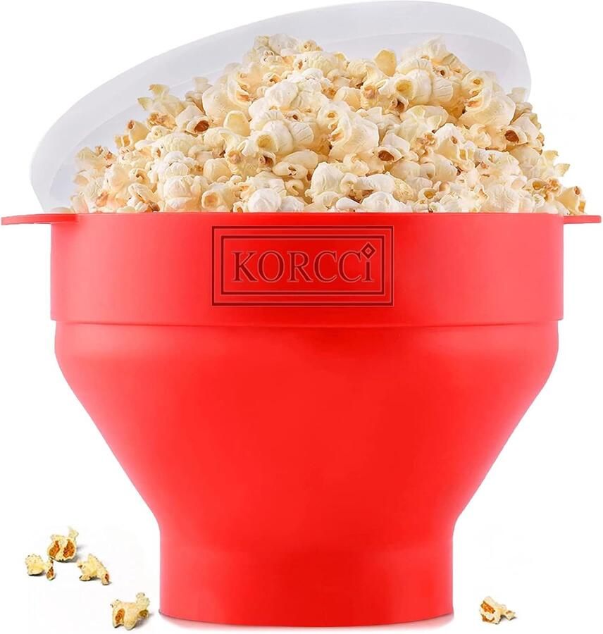 Popcorn Maker Magnetron Popcorn Snacks Maken Inklapbaar Ontwerp 15 Cups Oranje