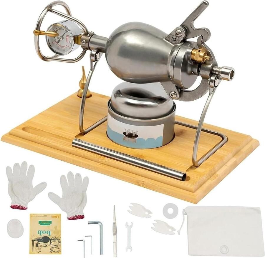 Popcorn Maker Maïs Kanon Snacks Maken Hogedruk Systeem 1 Liter Zilver