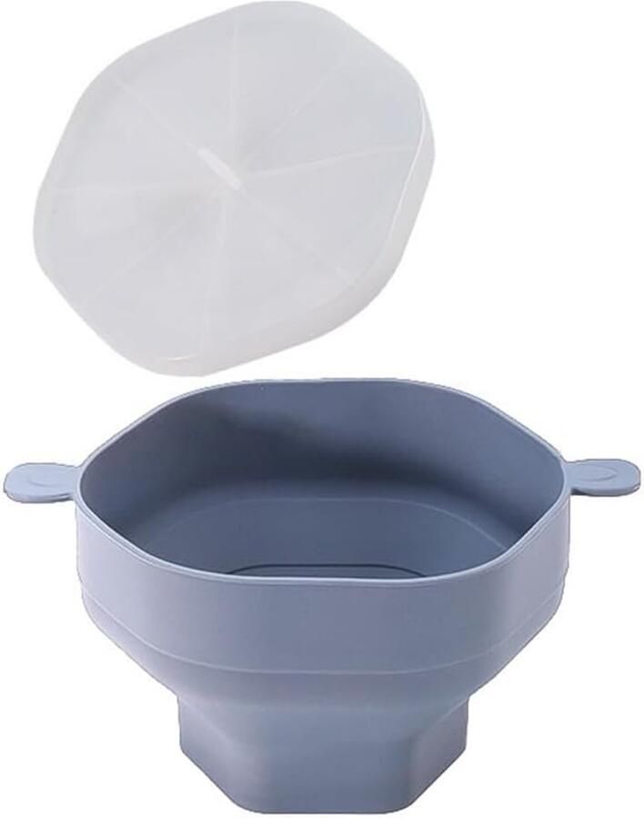 Popcorn Maker Popcorn Emmer Magnetron Gebruik Opvouwbaar Ontwerp Grijs