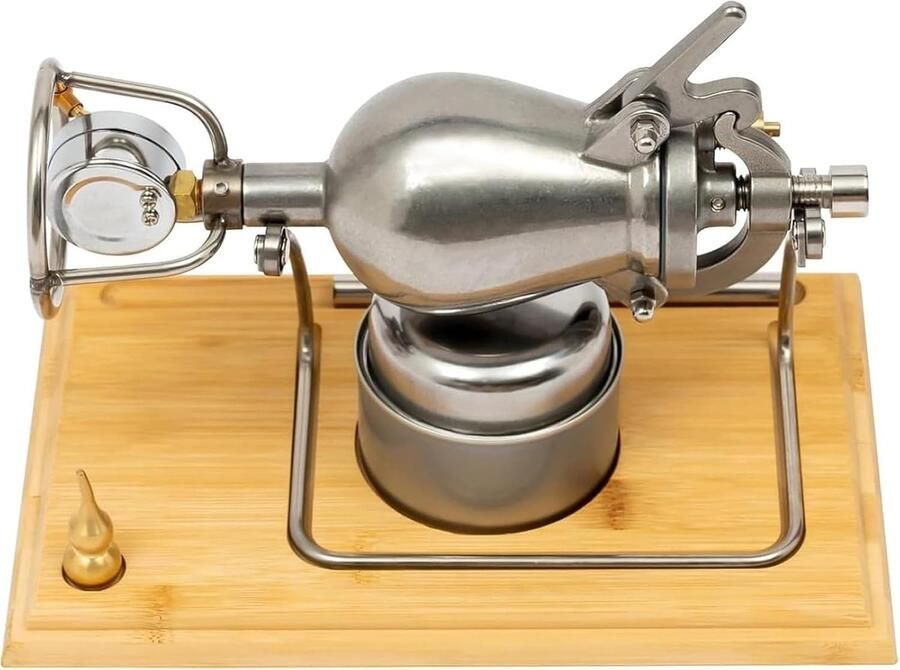 Popcorn Maker Popcorn Kanon Pot Verse Popcorn Maken Hogedruk Met Manometer 400ml Zilver