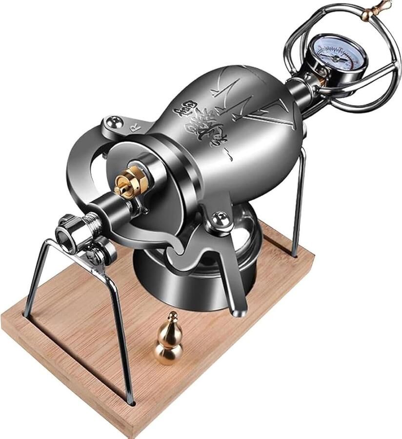 Popcorn Maker Popcorn Kanon Snacks Maken Dubbele Veiligheidskleppen 28x10x15 cm Zilver