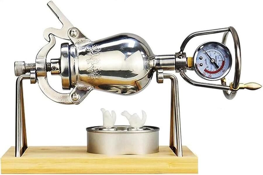 Popcorn Maker Popcorn Kanon Thuis Films Kijken Dubbele Veiligheidsmeter 28x10x15 cm Zilver