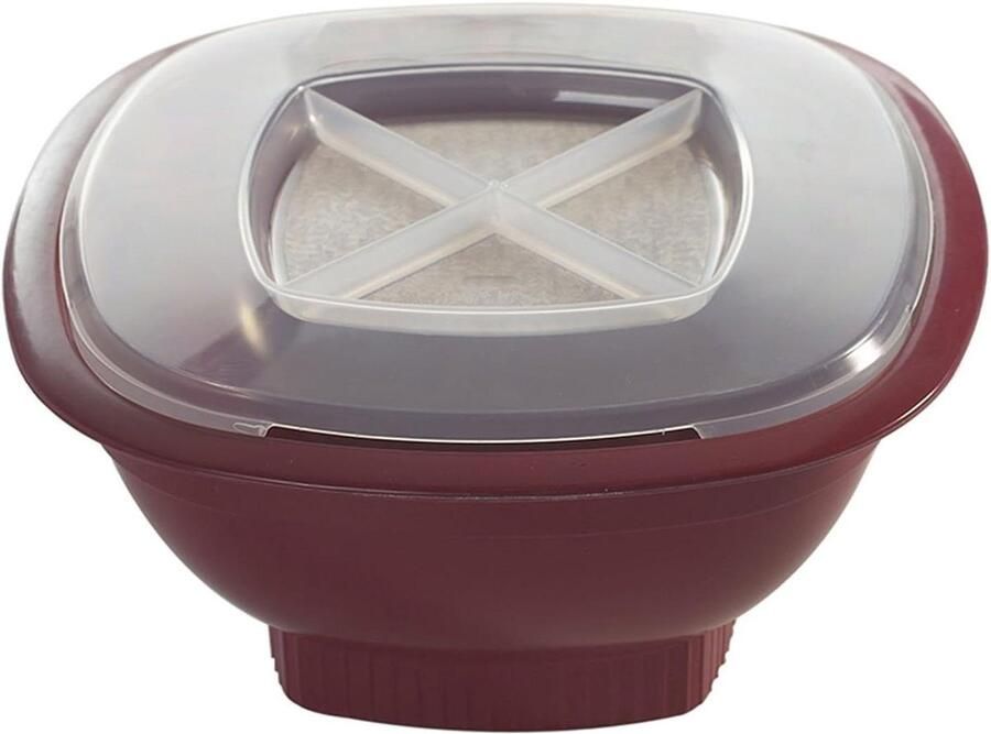 Popcorn Maker Popcorn Popper Popcorn Maken Magnetronbestendig 12 Koppen Rood