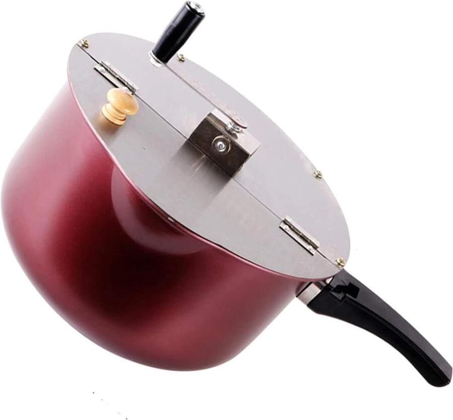 Popcorn Pot Popcorn Maker Thuisbioscoop Ervaring Anti-brandende Handgreep 6 Kwarts Zilver