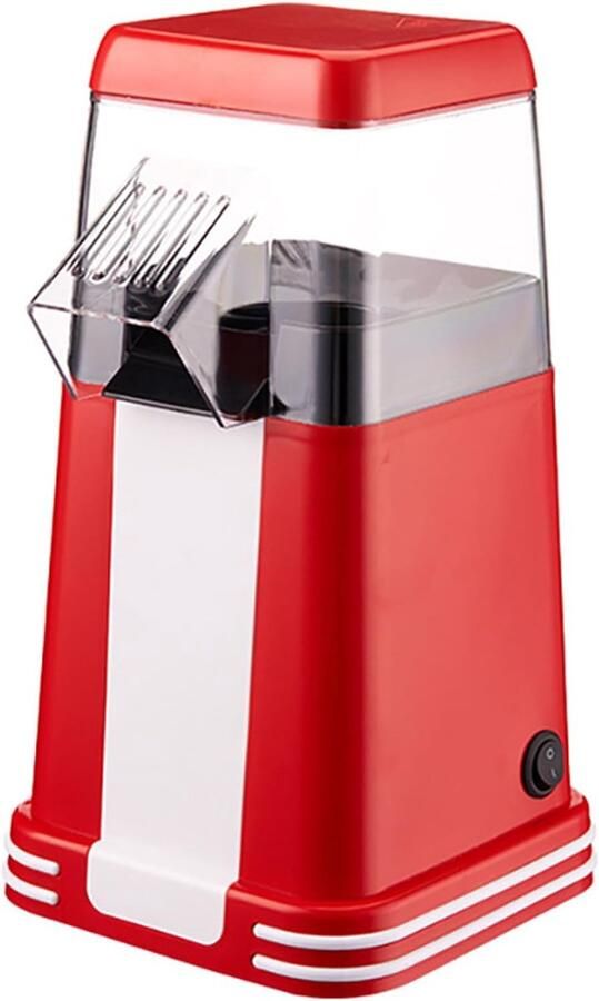 Popcornmachine Gezonde Popcornmaker Filmavonden Thuis Hetelucht Popcorn 15.5 x 15.5 x 30 cm Wit