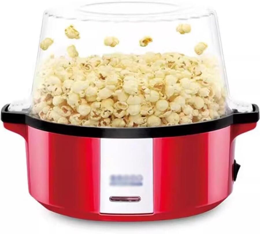 Popcornmachine Hete lucht maker Snacks thuis Snel en makkelijk 26x20 cm Rood
