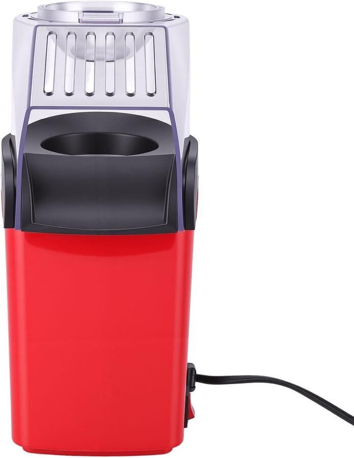 Popcornmachine Hetelucht Popcornmaker Air Popping Films Kijken Snelle Bereiding Compact Design Wit
