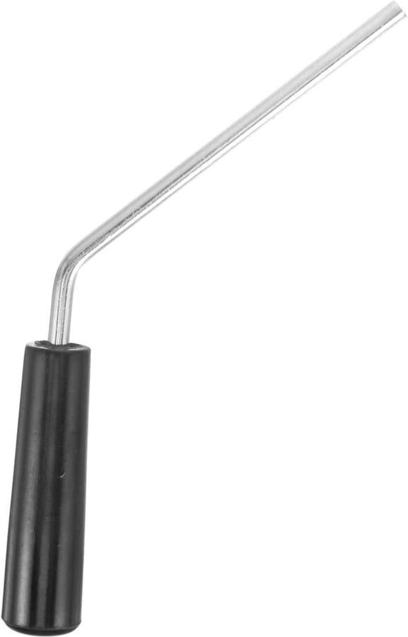 Popcornmachine Knop Handvat Deksel Popcorn Maken Duurzaam Materiaal 19 x 5.5 x 2 cm Zilver Zwart