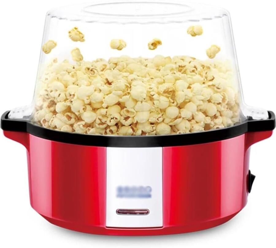Popcornmachine Maïsmachine Snackmaker Filmmarathon Thuis Hete Lucht Olievrij Compact Formaat Rood