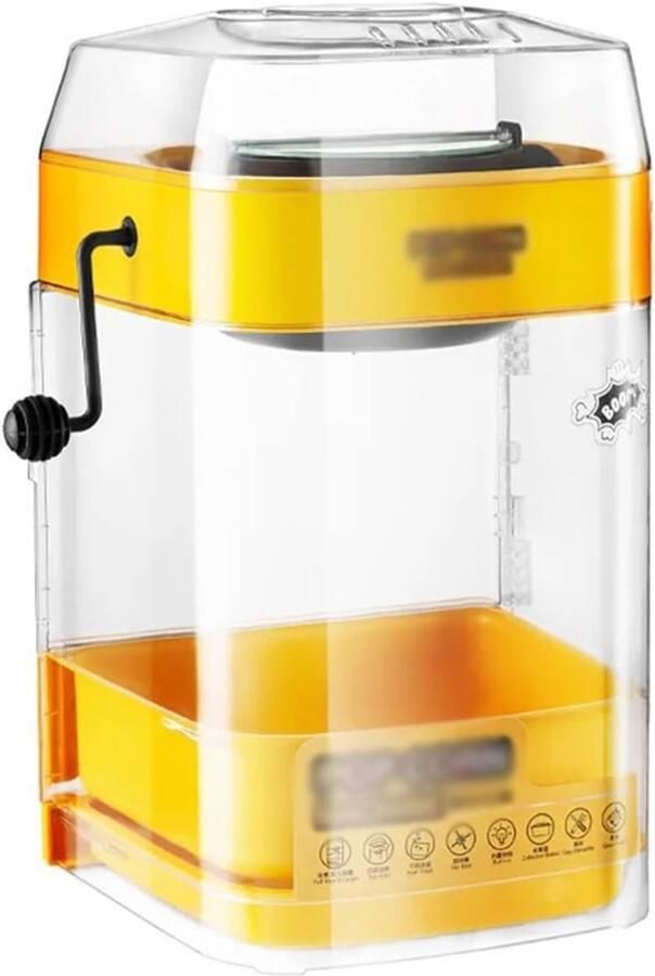 Popcornmachine Maïsmachine Snackmaker Thuisfeestjes Organiseren Grote Roestvrijstalen Ketel L292xB268xH390mm One Color