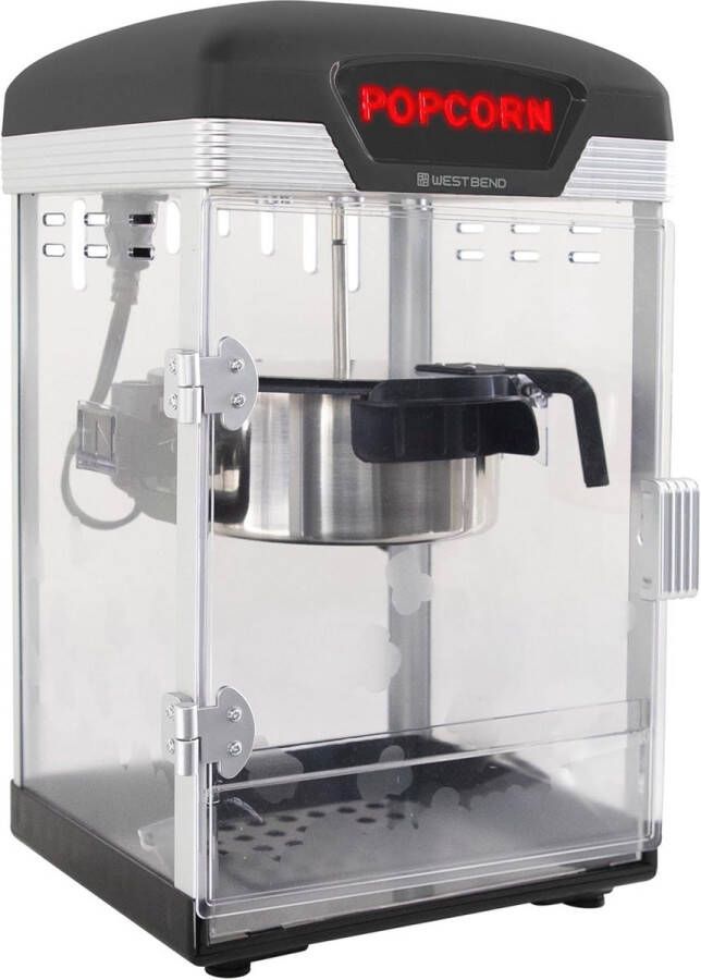 Popcornmachine met anti-aanbaklaag en popcornlepel 4 liter