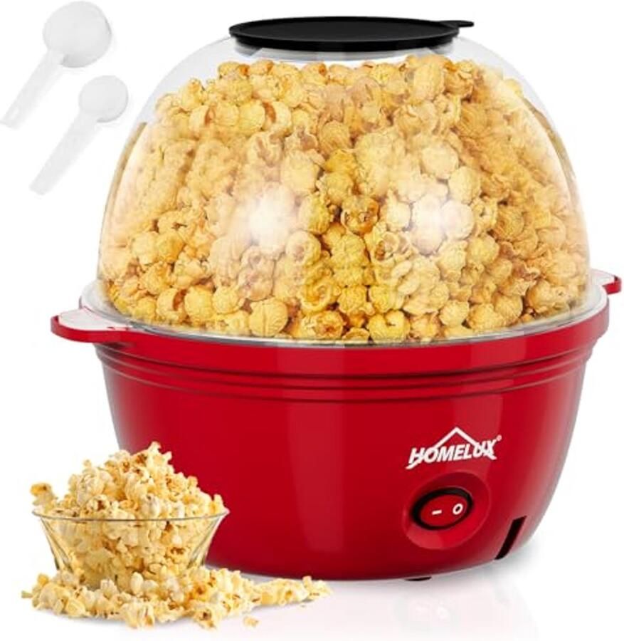 Popcornmachine met Antiaanbaklaag Snelle en Gezonde Popcornmaker voor Thuis en Feesten