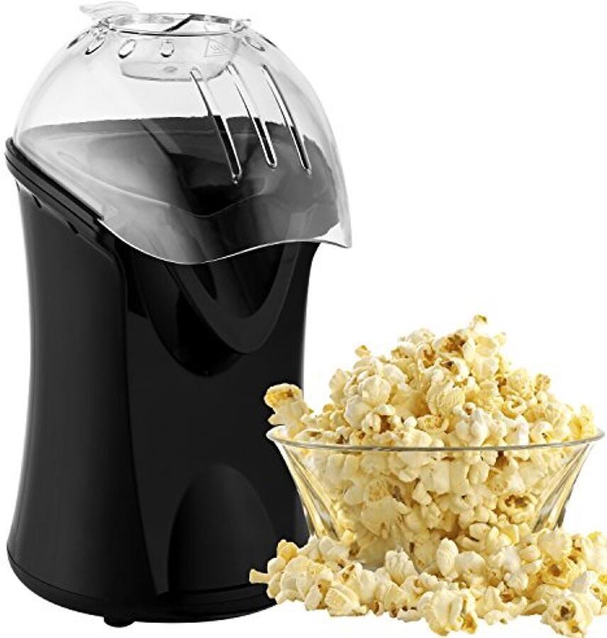Popcornmachine met maatbeker en afneembaar deksel 1200 W