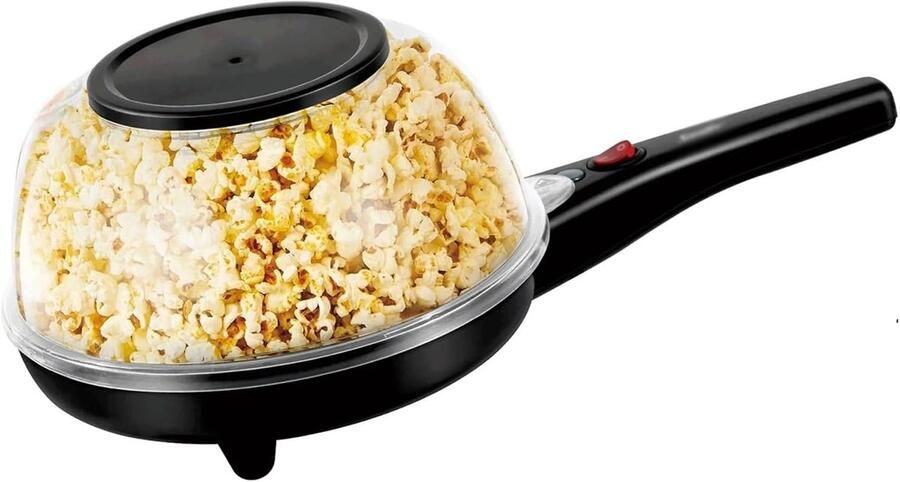Popcornmachine Pannenkoekenmaker Crêpe Maker Thuis Snacks Maken Snelle Verwarmingskamer Compact Formaat One Color