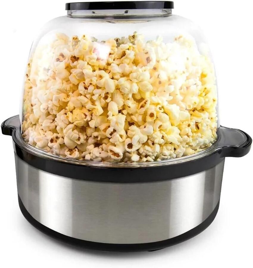 Popcornmachine Snack Maker Snelle Snacks Hete Lucht Technologie Zwart