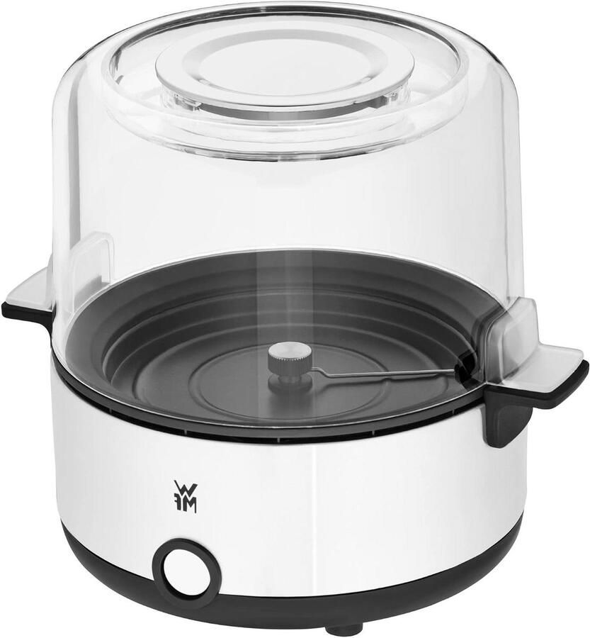 Popcornmachine Snackmaker Thuis Films Kijken Deksel als Serveerschaal 22 Liter Zilver