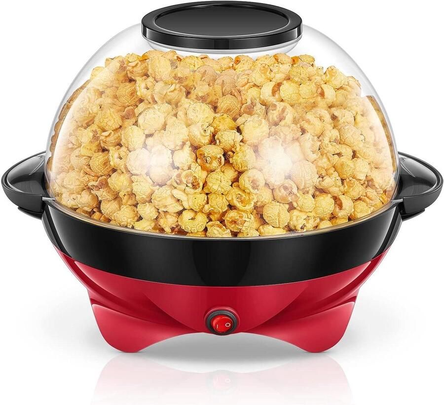 Popcornmachine Snackmaker Thuisfilms kijken Hoge poprate 55 liter Rood