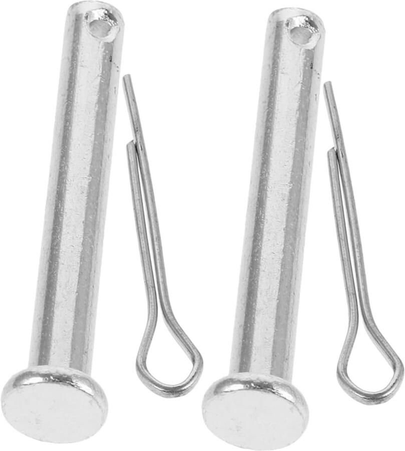 Popcornmachine Vergrendeling Pin Set Apparaat Reparatie Roestvrij Staal Constructie 4.1 x 0.8 cm Zilver